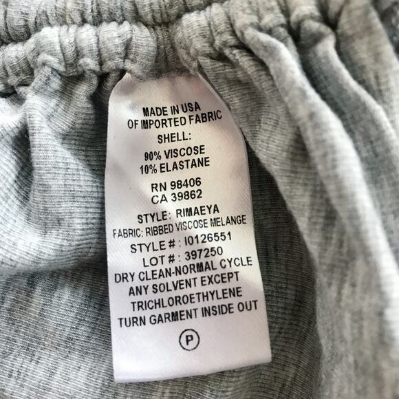 Theory Rimaeya Tie Side Cinched Gray Tank Top M - Picture 11 of 11